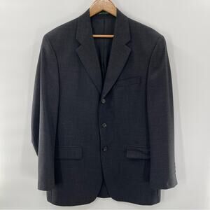 Ralph Lauren Men’s 40R Wool Blazer Charcoal Gray 3 Button Sport Coat Classic Fit